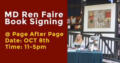 2017 Maryland Renaissance Faire - Sharon Brubaker - Book Signing