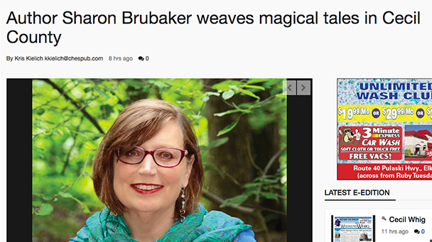 Cecil Whig Interview Sharon Brubaker Maryland Author