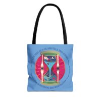 Tides of Blue Hourglass Tote Bag