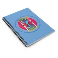 Tides of Blue Hourglass Spiral Notebook - Ruled Line