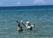 Snorkeling fun.