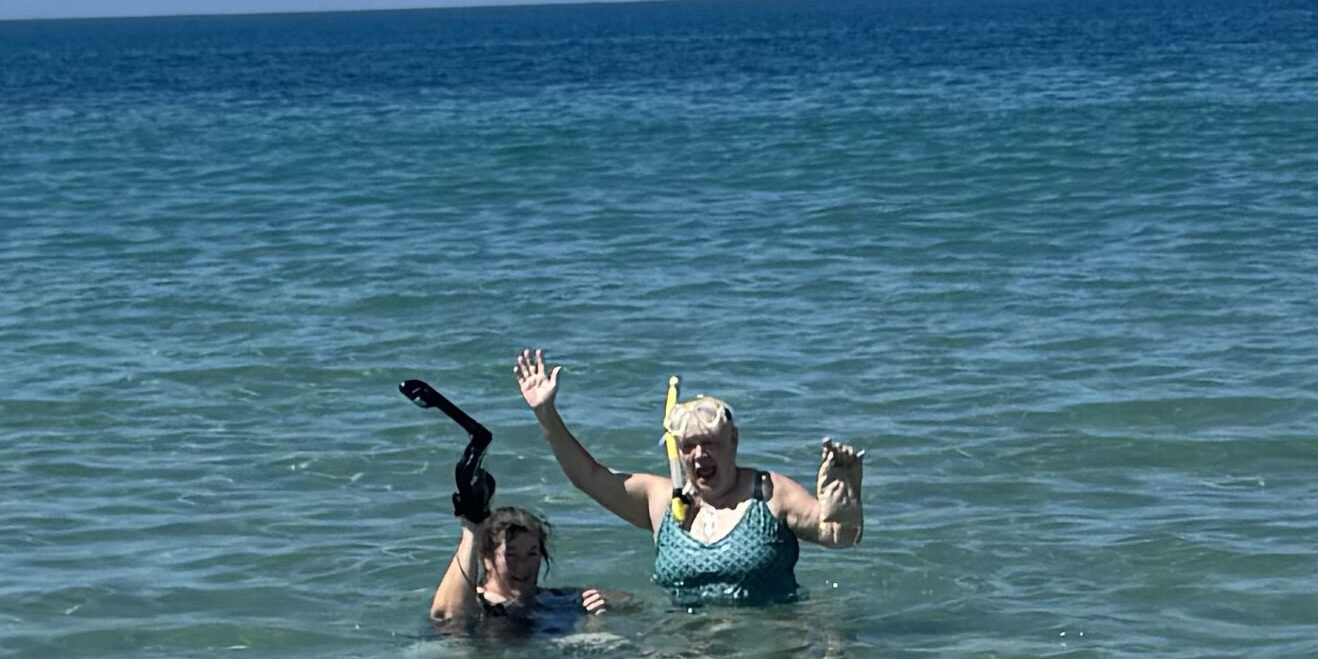 Snorkeling fun.